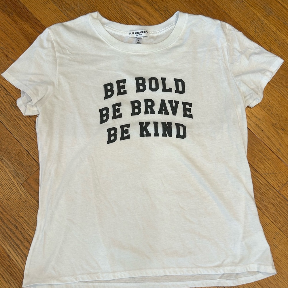 Sub_Urban Riot White Tee with Black Text